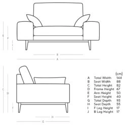 Swoon Tulum Velvet Cuddle Chair - Granite Grey -Trend Furniture 1990195 R E001