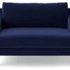 Swoon Turin Velvet Cuddle Chair - Ink Blue 2 Swoon Turin Velvet Cuddle Chair - Ink Blue -Trend Furniture 1991493 R Z001A