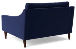 Swoon Turin Velvet Cuddle Chair - Ink Blue -Trend Furniture 1991493 R Z004A