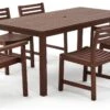 Habitat Amalfi 6 Seater Wooden Patio Set - Brown