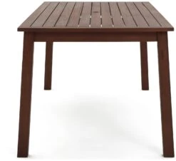 Habitat Amalfi 6 Seater Wooden Patio Set - Brown -Trend Furniture 1993501 R Z002A