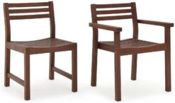 Habitat Amalfi 6 Seater Wooden Patio Set - Brown -Trend Furniture 1993501 R Z004A