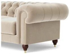Swoon Winston Velvet 2 Seater Sofa - Taupe -Trend Furniture 1993532 R Z004A