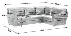 Habitat Salisbury Leather Left Hand Corner Sofa - Tan -Trend Furniture 1995183 R E001