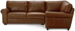 Habitat Salisbury Leather Left Hand Corner Sofa - Tan -Trend Furniture 1995183 R Z003A
