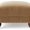 Swoon Winston Velvet Ottoman Footstool - Biscuit 2 Swoon Winston Velvet Ottoman Footstool - Biscuit -Trend Furniture 1995389 R Z001A