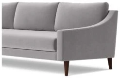 Swoon Turin Velvet 3 Seater Sofa - Silver Grey 15 Swoon Turin Velvet 3 Seater Sofa - Silver Grey -Trend Furniture 1996106 R Z004A