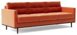 Swoon Berlin Velvet 3 Seater Sofa - Burnt Orange -Trend Furniture 1996876 R Z006A