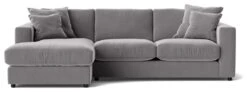 Swoon Althaea Velvet Left Hand Corner Sofa - Silver Grey 14 Swoon Althaea Velvet Left Hand Corner Sofa - Silver Grey -Trend Furniture 1997459 R Z002A