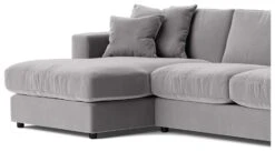 Swoon Althaea Velvet Left Hand Corner Sofa - Silver Grey 16 Swoon Althaea Velvet Left Hand Corner Sofa - Silver Grey -Trend Furniture 1997459 R Z004A