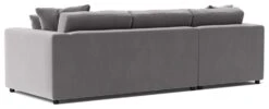 Swoon Althaea Velvet Left Hand Corner Sofa - Silver Grey 17 Swoon Althaea Velvet Left Hand Corner Sofa - Silver Grey -Trend Furniture 1997459 R Z005A