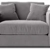 Swoon Althaea Velvet Cuddle Chair - Silver Grey