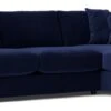 Swoon Althaea Velvet Right Hand Corner Sofa - Ink Blue -Trend Furniture 1998458 R Z001A