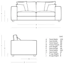 Swoon Althaea Velvet 3 Seater Sofa - Burnt Orange -Trend Furniture 1998647 R E001