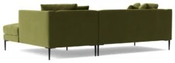 Swoon Alena Velvet Right Hand Corner Sofa - Fern Green -Trend Furniture 1998977 R Z005A