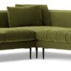 Swoon Alena Velvet 5 Seater Corner Sofa - Fern Green -Trend Furniture 1999471 R Z001A