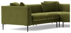 Swoon Alena Velvet 5 Seater Corner Sofa - Fern Green 13 Swoon Alena Velvet 5 Seater Corner Sofa - Fern Green -Trend Furniture 1999471 R Z003A