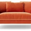 Swoon Alena Velvet Cuddle Chair - Burnt Orange -Trend Furniture 1999945 R Z001A