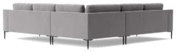 Swoon Almera Velvet 5 Seater Corner Sofa - Silver Grey 15 Swoon Almera Velvet 5 Seater Corner Sofa - Silver Grey -Trend Furniture 2000778 R Z005A