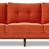 Swoon Berlin Velvet 4 Seater Sofa - Burnt Orange -Trend Furniture 2004592 R Z001A