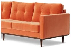 Swoon Berlin Velvet 4 Seater Sofa - Burnt Orange -Trend Furniture 2004592 R Z004A