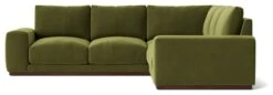 Swoon Denver Velvet 5 Seater Corner Sofa - Fern Green 13 Swoon Denver Velvet 5 Seater Corner Sofa - Fern Green -Trend Furniture 2005670 R Z003A