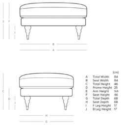 Swoon Charlbury Velvet Ottoman Footstool - Taupe -Trend Furniture 2006198 R E001