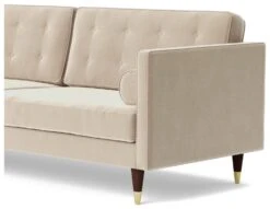 Swoon Porto Velvet 3 Seater Sofa - Taupe 15 Swoon Porto Velvet 3 Seater Sofa - Taupe -Trend Furniture 2007001 R Z004A