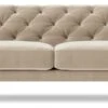 Swoon Pritchard Velvet 3 Seater Sofa - Taupe -Trend Furniture 2007245 R Z001A