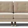 Swoon Porto Velvet 4 Seater Sofa - Taupe -Trend Furniture 2008158 R Z001A
