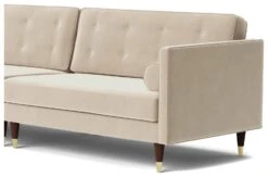 Swoon Porto Velvet 4 Seater Sofa - Taupe -Trend Furniture 2008158 R Z004A