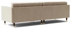 Swoon Porto Velvet 4 Seater Sofa - Taupe -Trend Furniture 2008158 R Z005A