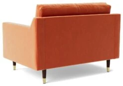 Swoon Rieti Velvet Cuddle Chair - Burnt Orange 14 Swoon Rieti Velvet Cuddle Chair - Burnt Orange -Trend Furniture 2008684 R Z004A