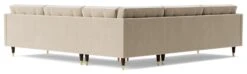 Swoon Porto Velvet 5 Seater Corner Sofa - Taupe -Trend Furniture 2012601 R Z005A