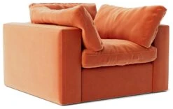 Swoon Seattle Velvet Armchair - Burnt Orange 14 Swoon Seattle Velvet Armchair - Burnt Orange -Trend Furniture 2015309 R Z002A