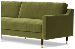 Swoon Rieti Velvet 4 Seater Sofa - Fern Green -Trend Furniture 2016494 R Z004A