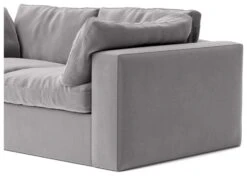 Swoon Seattle Velvet 2 Seater Sofa - Silver Grey 14 Swoon Seattle Velvet 2 Seater Sofa - Silver Grey -Trend Furniture 2017572 R Z004A