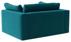 Swoon Seattle Velvet Cuddle Chair - Kingfisher Blue -Trend Furniture 2017981 R Z004A