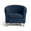 Habitat Fabric Tub Chair - Navy -Trend Furniture 2018708 R Z001A