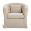 Habitat Larissa Fabric Tub Chair - Natural 2 Habitat Larissa Fabric Tub Chair - Natural -Trend Furniture 2020844 R Z001A