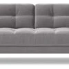 Swoon Landau Velvet 3 Seater Sofa - Silver Grey -Trend Furniture 2022206 R Z001A