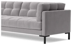 Swoon Landau Velvet 3 Seater Sofa - Silver Grey -Trend Furniture 2022206 R Z004A
