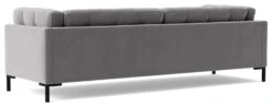 Swoon Landau Velvet 3 Seater Sofa - Silver Grey -Trend Furniture 2022206 R Z005A