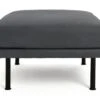 Habitat Moore Leather Ottoman Footstool - Dark Grey -Trend Furniture 2022471 R Z001A