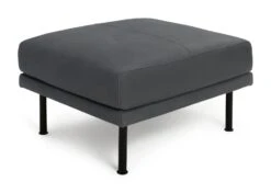 Habitat Moore Leather Ottoman Footstool - Dark Grey 11 Habitat Moore Leather Ottoman Footstool - Dark Grey -Trend Furniture 2022471 R Z002A