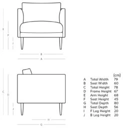 Swoon Luna Velvet Armchair - Fern Green 13 Swoon Luna Velvet Armchair - Fern Green -Trend Furniture 2023092 R E001