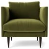 Swoon Luna Velvet Armchair - Fern Green -Trend Furniture 2023092 R Z001A