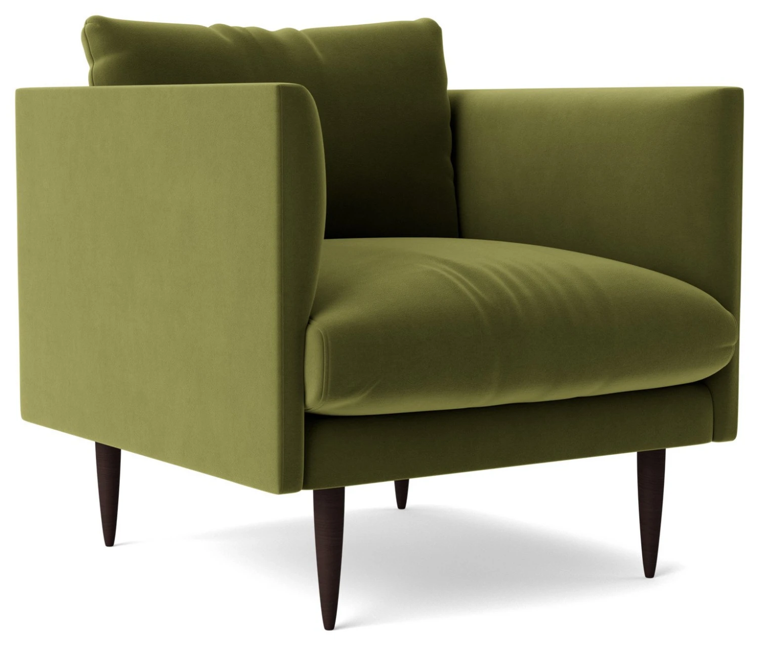 Swoon Luna Velvet Armchair - Fern Green 7 Swoon Luna Velvet Armchair - Fern Green - Image 5