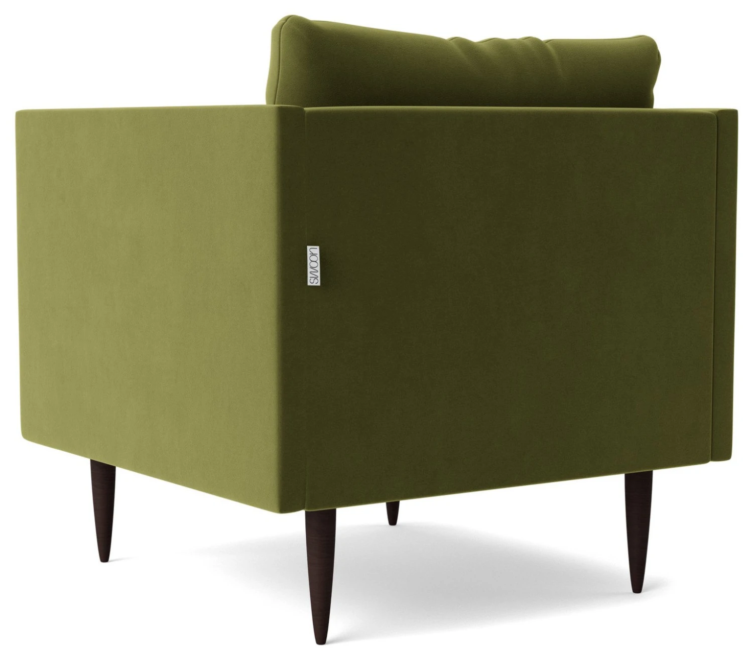 Swoon Luna Velvet Armchair - Fern Green 9 Swoon Luna Velvet Armchair - Fern Green - Image 7