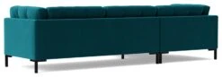 Swoon Landau Velvet Left Hand Corner Sofa - Kingfisher Blue 14 Swoon Landau Velvet Left Hand Corner Sofa - Kingfisher Blue -Trend Furniture 2023803 R Z004A